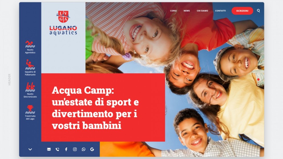 Vetrina con contenuti in evidenza in home page